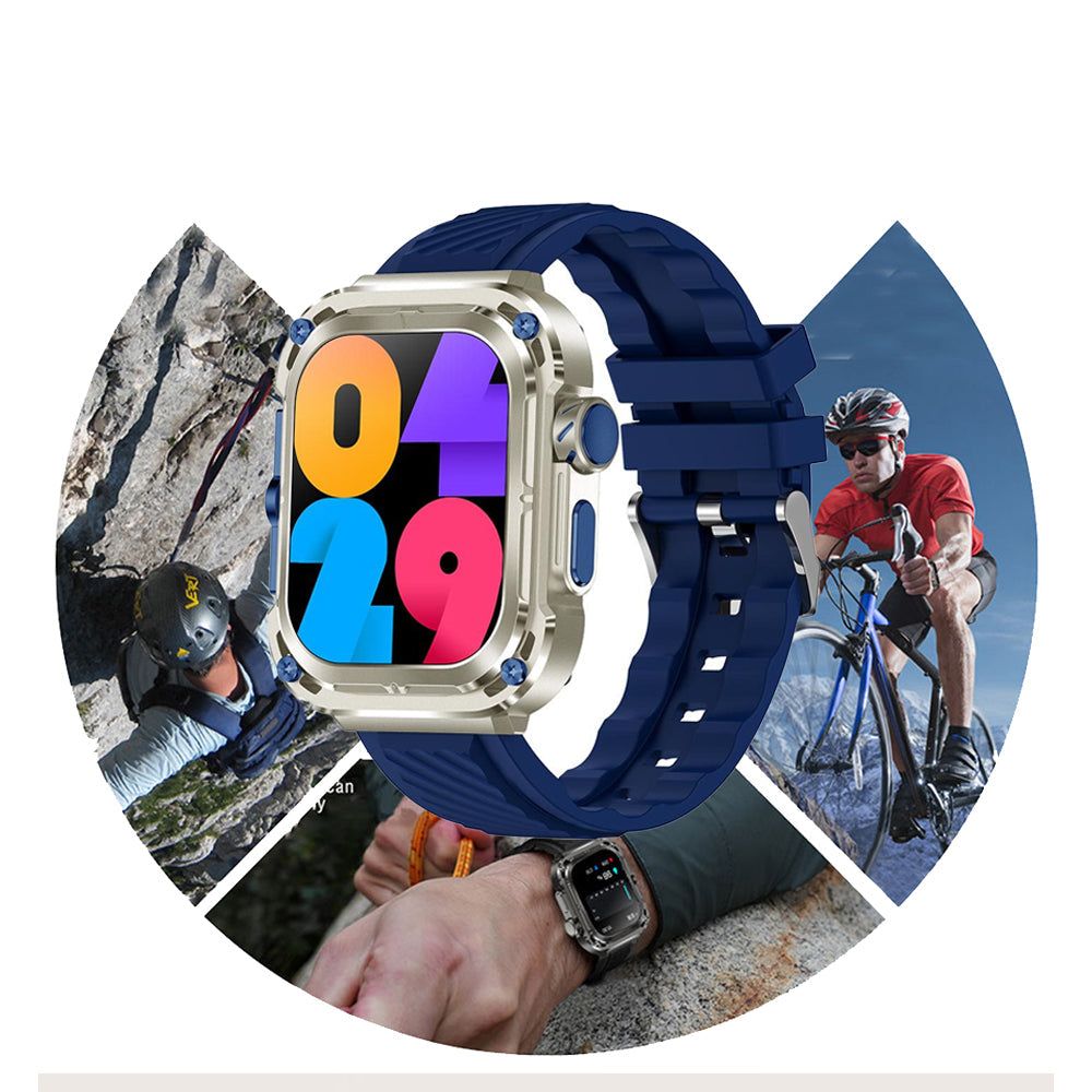 Smart Watch Outdoor Sport Smart Watch HD Display Blue