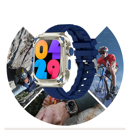 Smart Watch Outdoor Sport Smart Watch HD Display Blue