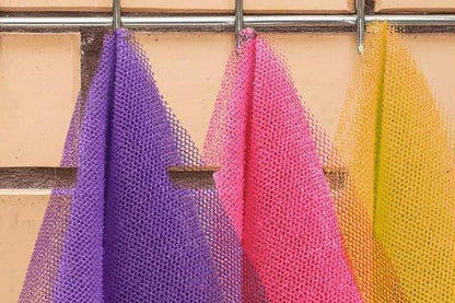 3Pcs African Bath Sponge Long Net Bath Sponge for Exfoliating Shower Body Scrubber