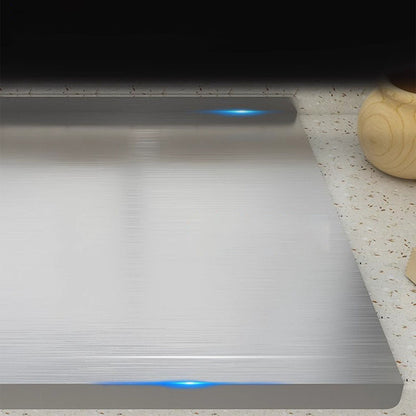 Stainless Steel Cutting Board with Raised Edge