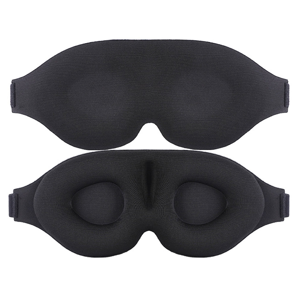 Travel 3D Sleeping Eye Mask Light Blocking Eye Shade Cover Black