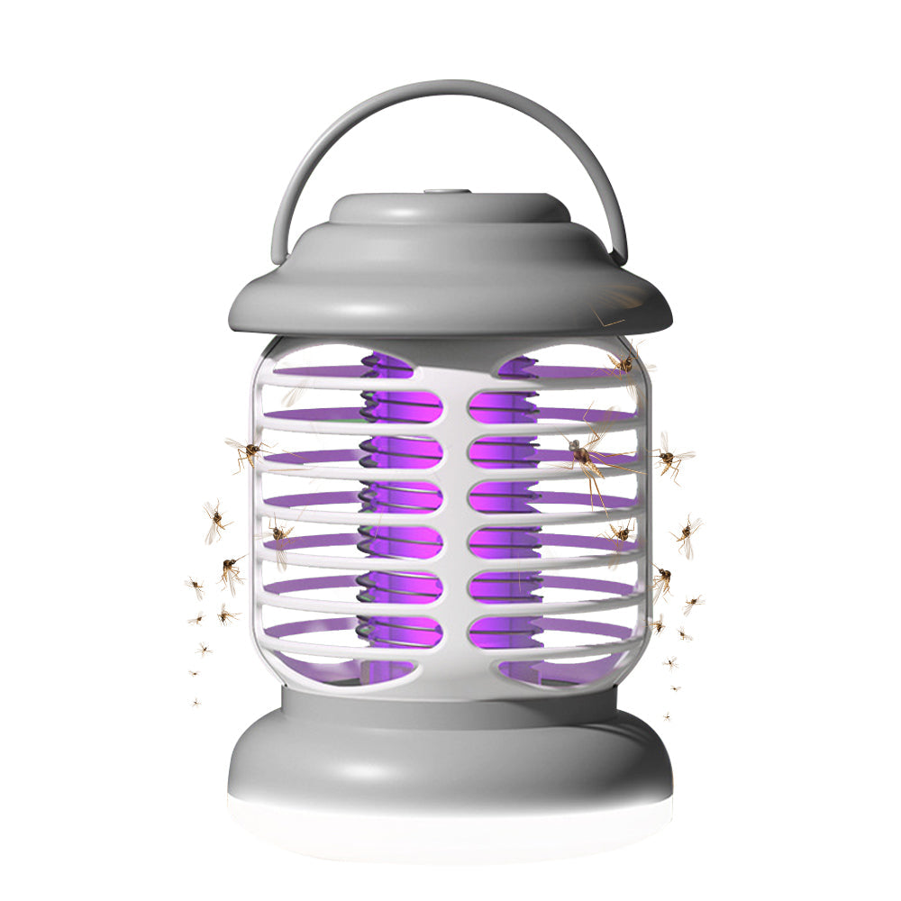 Portable Electric Mosquito Lamp USB Mosquito Zapper Killer Trap Grey