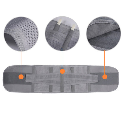 Adjustable Waist Support Belt Unisex Outdoor Sports Abdominal Lumbar Brace Gray