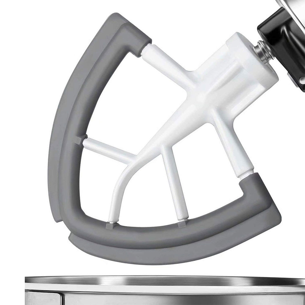 Silicone Coated Dual Edge Beater Compatible with KitchenAid 4.5¨C5 Quart Stand Mixer