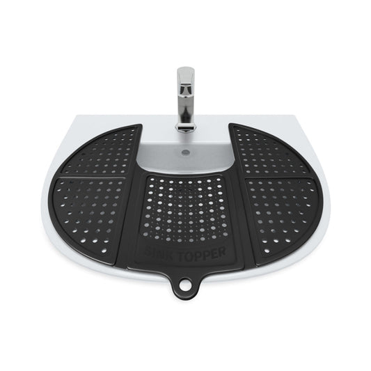 Foldable Sink Topper with Hanging Loop Silicone Beauty Makeup Brush Cleaning Mat