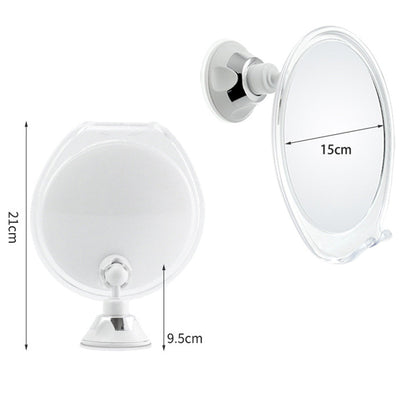 Suction Cup Fog-Free Shaving Mirror with Razor Holder No Drill
