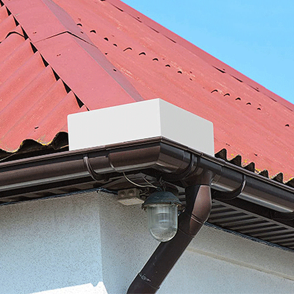 Set of 4Pcs Gutter Valley Splash Guards Rain Drip Gutter Guard for House Shingle Roofs Corner