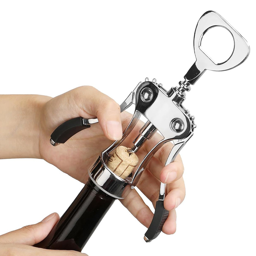 Wine Opener Wing Corkscrew Beer Bottle Opener for Kitchen Bar Bartenders