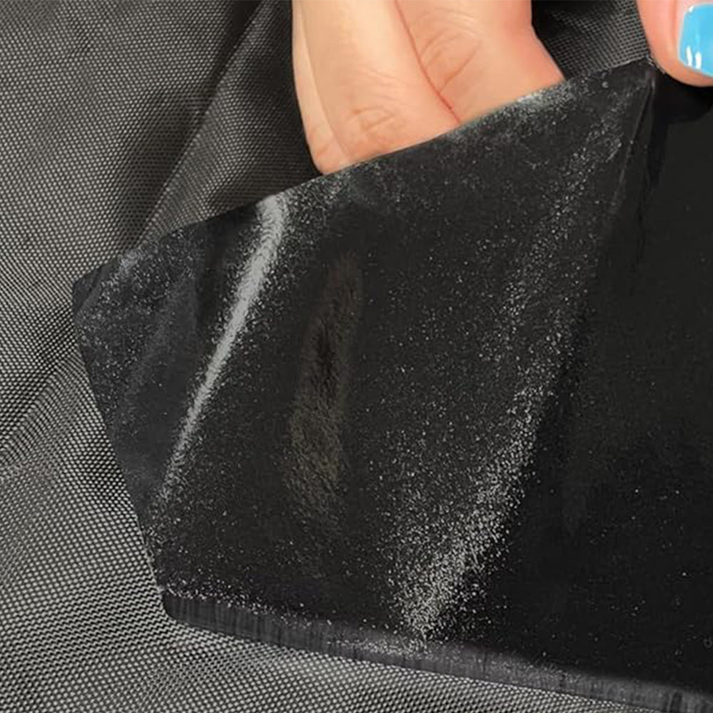 Self Adhesive Nylon Fabric Repair Tape 10 x 200cm Waterproof for Tents Backpacks-Black