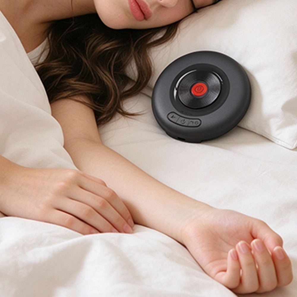 Bluetooth 6.0 Pillow Speaker Ultra Thin Sleep Speaker - Black