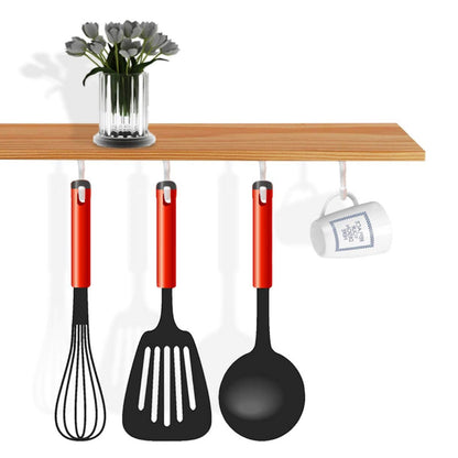 140Pcs Metal Screw Hooks 6 Sizes Screw-in Hooks Hat Plant Hangers