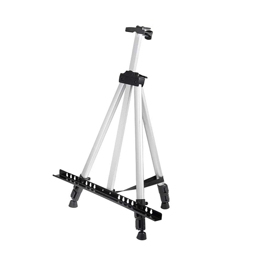 168cm Adjustable Art Painting Easel Stand Aluminum Metal Tripod for for Table-Top Floor Drawing and Displaying