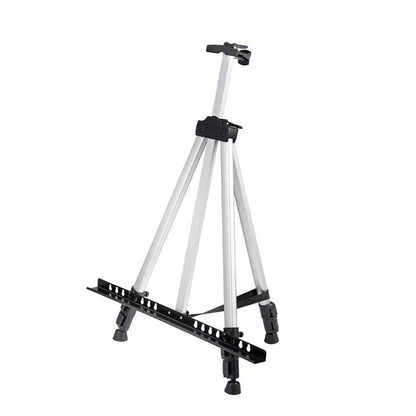 168cm Adjustable Art Painting Easel Stand Aluminum Metal Tripod for for Table-Top Floor Drawing and Displaying