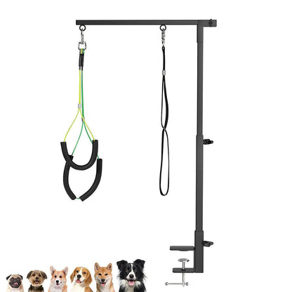 Dog Grooming Holder Pet Grooming Hammock Stand with Loop Noose