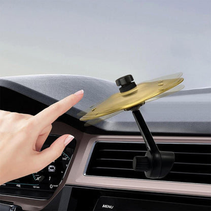 Car Drum Cymbal Air Vent Car Crash Fun Musical Gadget Universal Fit For Driver Drummer Golden