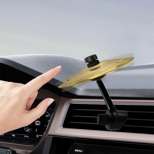 Car Drum Cymbal Air Vent Car Crash Fun Musical Gadget Universal Fit For Driver Drummer Golden
