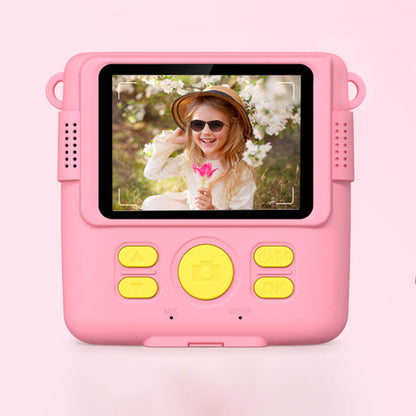 1080P Instant Print Camera for Kids Digital Video Camera with 32GB TF Card Christmas Birthday Present Pink