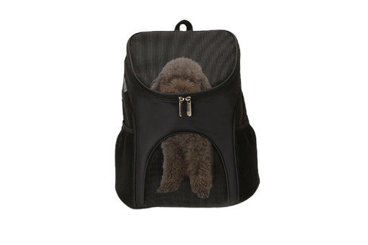 Portable Travel Ventilated Design Breathable Pet Carrier Backpack For Dog And Cat-Black