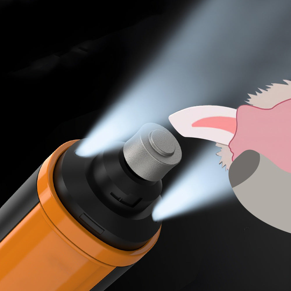5 Speed Electric Pet Nail Grinder with LED Light 2 Diamond Bits for Cats Dogs