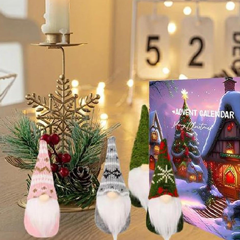 24 Days Christmas Gnome Advent Calendar Countdown Calendar Christmas Gnome Decorations