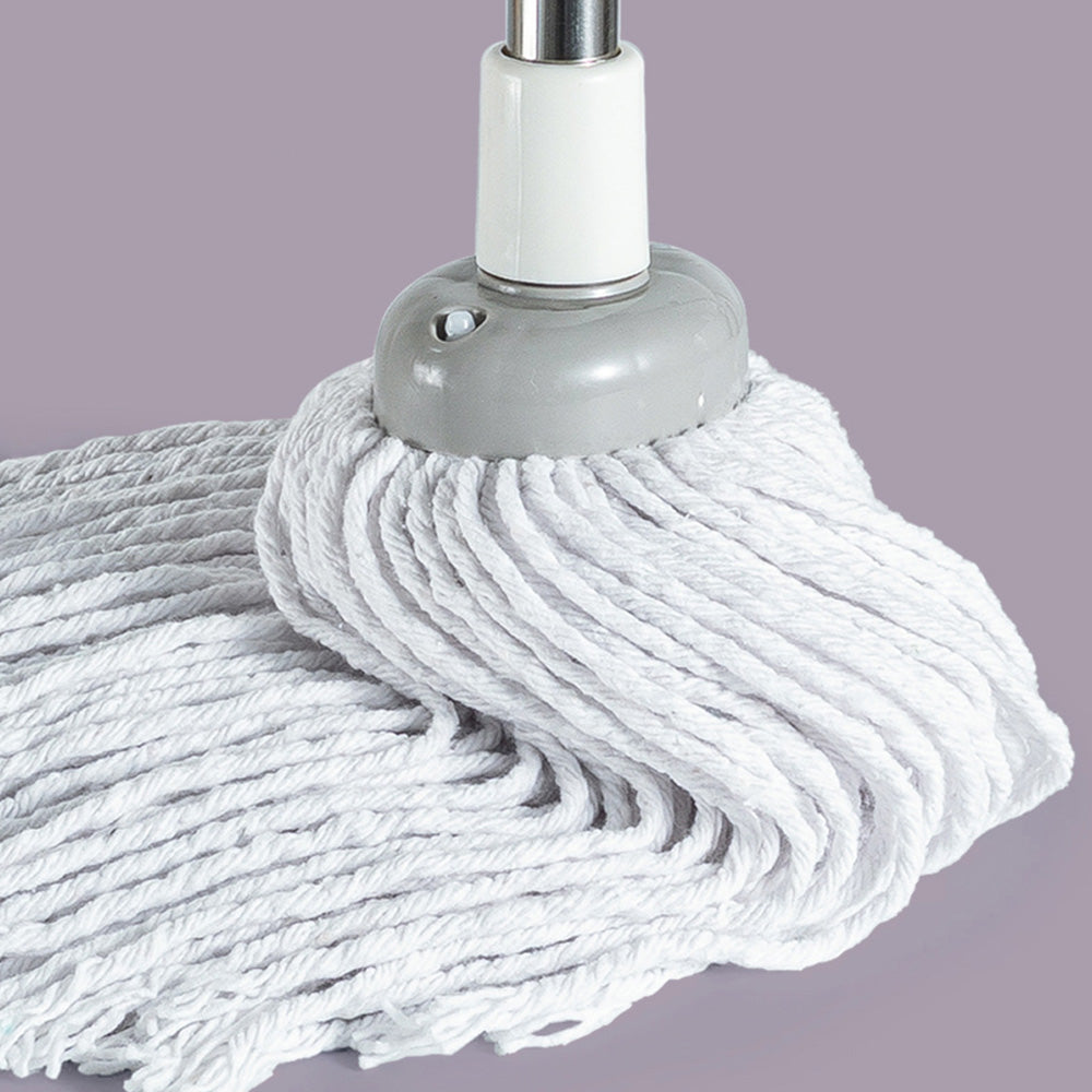 Cotton Mop with Stainless Steel Handle and Refill Head