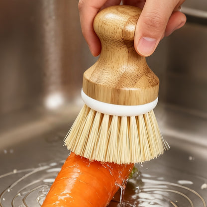 4 Piece Pot Cleaning Brush Set with Handles for Cookware