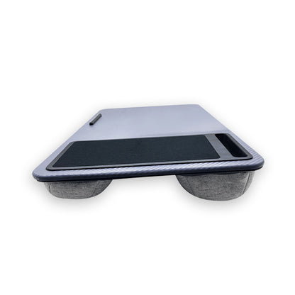 Laptop Lap Desks for Adults Portable Laptop Desk with Mouse Pad and Phone Holder-Grey