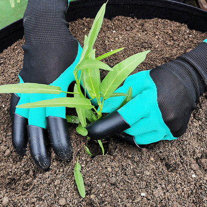 2 Pairs Waterproof Gardening Gloves with ABS Claws