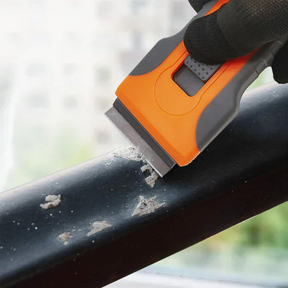 Retractable Razor Blade Scraper Tool with 15 Metal Blades