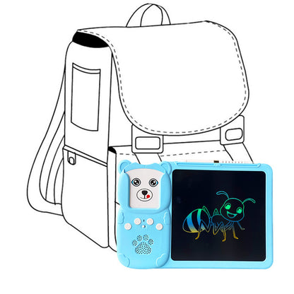 Talking Flash Cards Toys 510 Words with Drawing Tablet for Boys Girls-Blue
