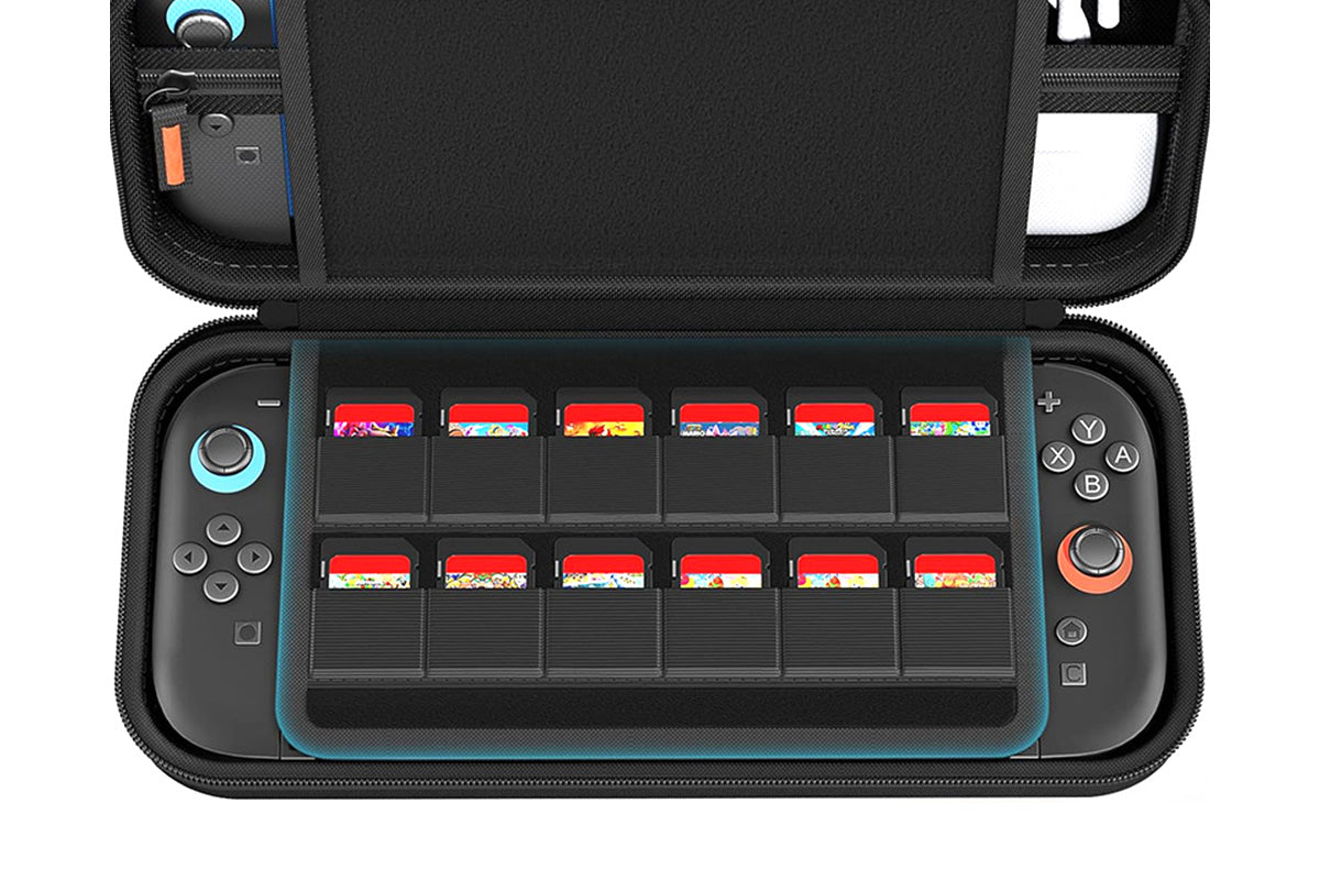 Protective Hard Shell Carrying Case With 24 Game Card Slots For Switch 2