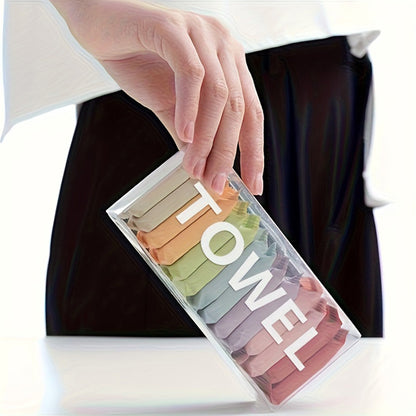 28Pc Disposable Compressed Towels Travel Washcloth Wet and Dry Use