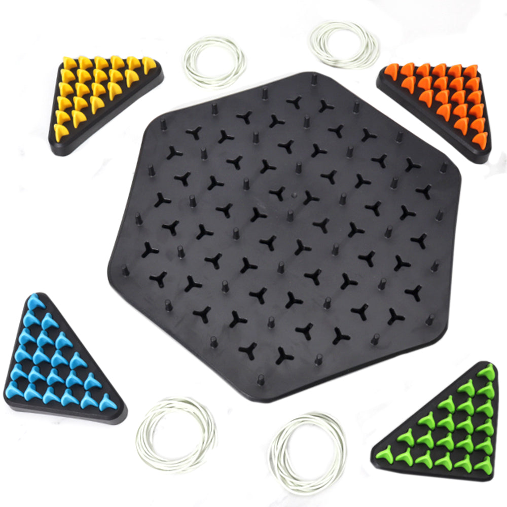 Funny Chain Triangle Chess Game Desktop Puzzle Board Game Territory Capture Toys