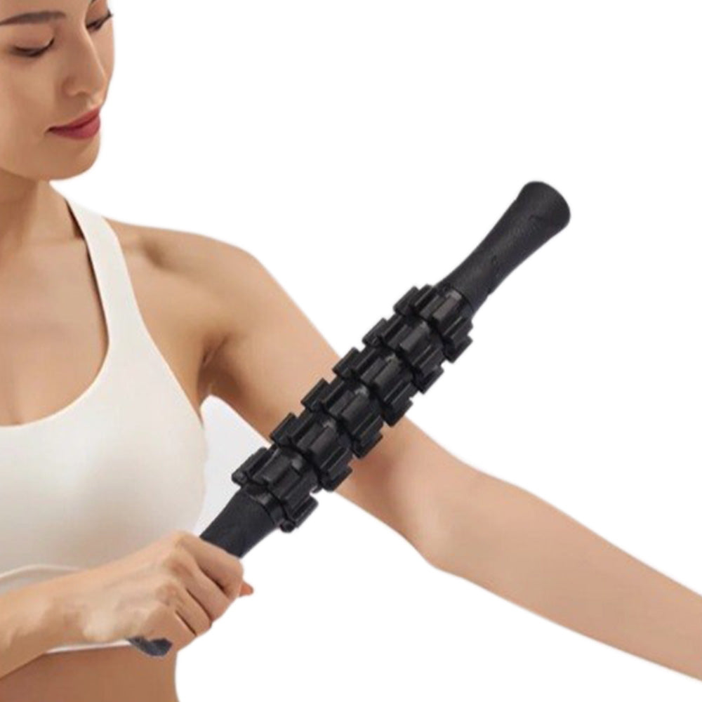 Fitness Foam Roller Set for Deep Tissue Muscle Massage Exercise Massage Rollers Black