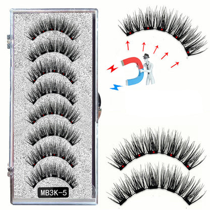 4 Pairs of False Eyelash Set Curler Clip Quantum Kit 3D Eye Lashes Tool Style 3