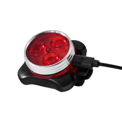 2Pcs USB Rechargeable Bike Lights LED Bicycle Lights Front and Rear Security Warning Lights