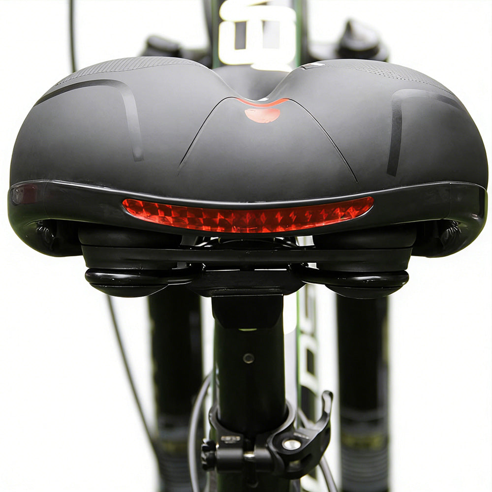Air Cushion Shock Absorbing Mountain Bike Saddle Seat-Red