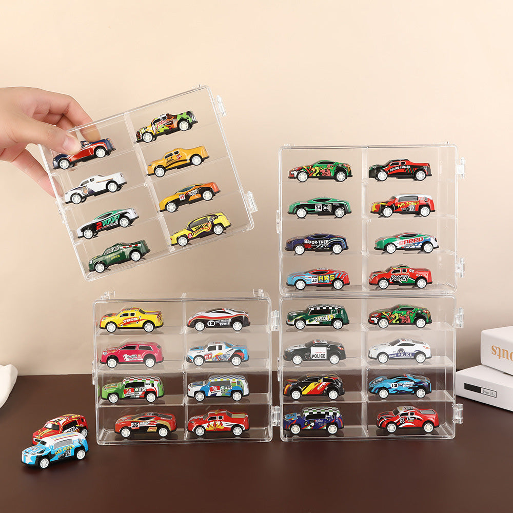 Car Model Display Case Clear Storage Rack for Toy Car Collection