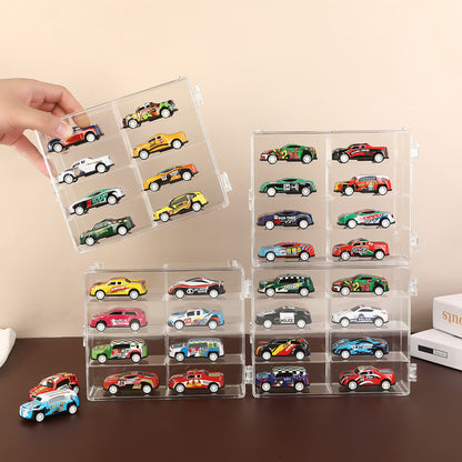 Car Model Display Case Clear Storage Rack for Toy Car Collection