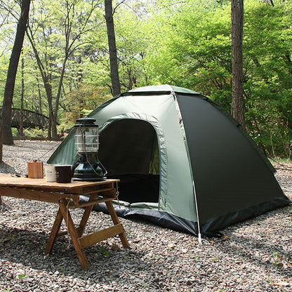 For 2-Person Foldable Outdoor Camping Tent Portable Quick Automatic Opening Beach Tent Hiking Picnic Travel Green