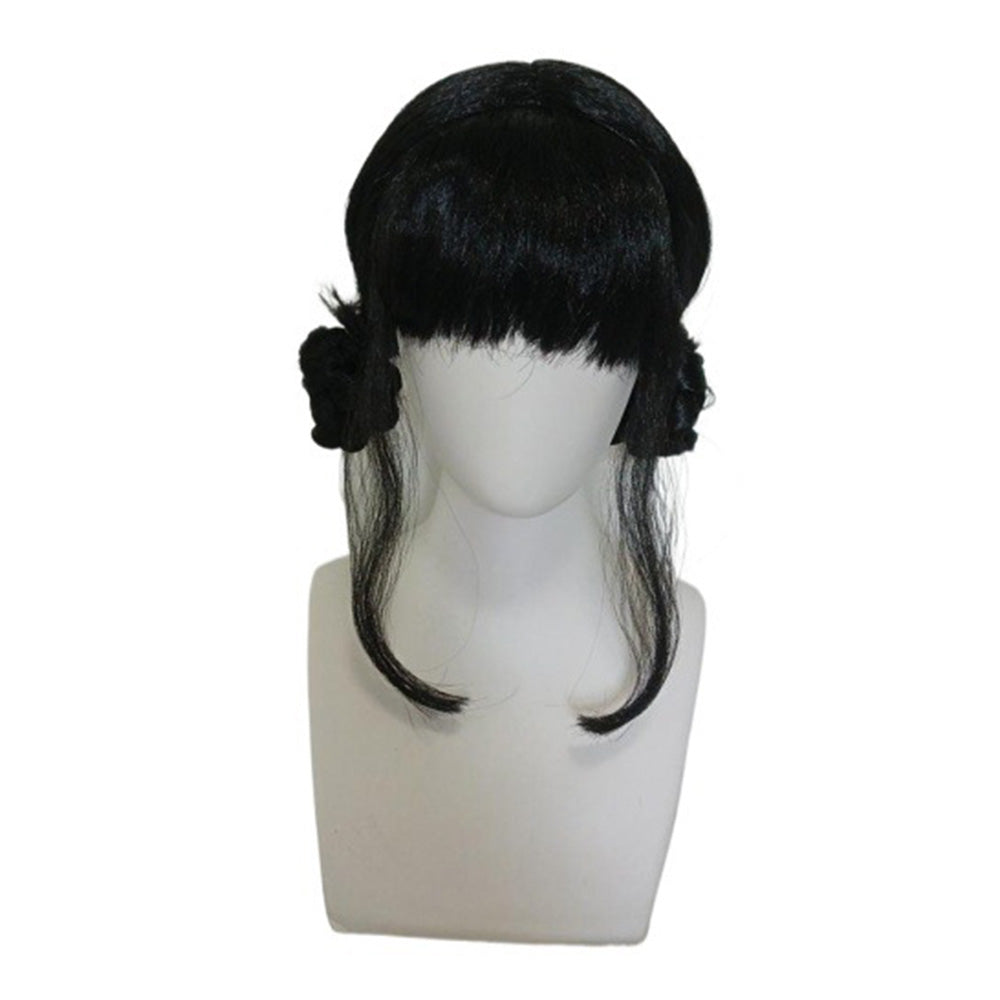 Kids Cosplay Wig for Girls Cartoon Role Play Costume & Halloween Party Gift Black