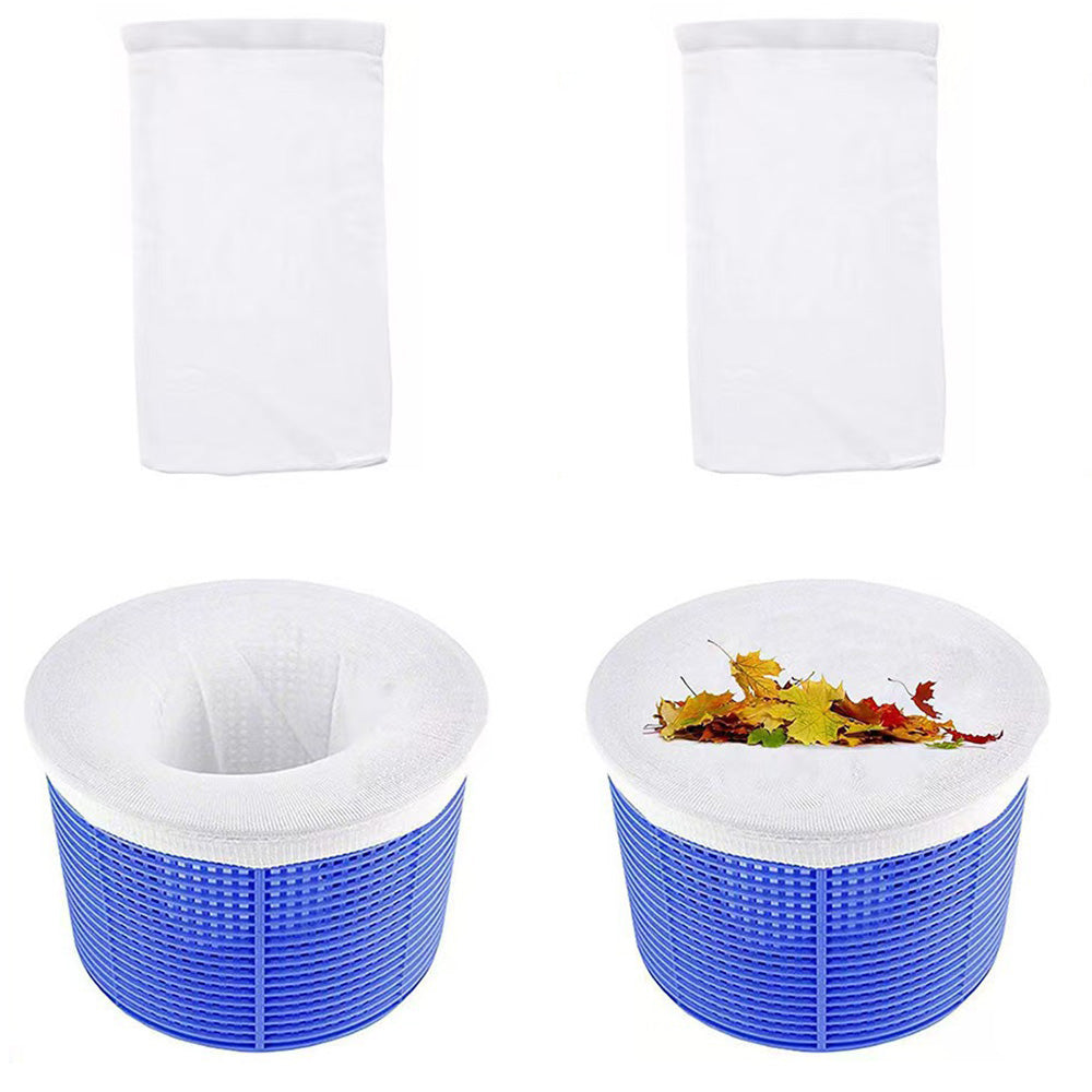 30 Piece 22cm Stretch Fine Mesh Pool Skimmer Filter Socks Reusable