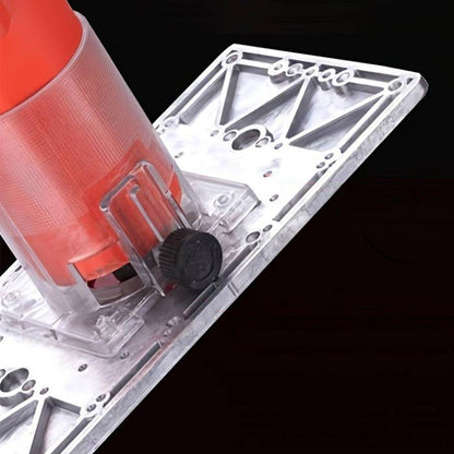 Router Table Insert Plate Set Compatible with Routers Aluminum Alloy Trimming Machine Woodworking Engraving Tool