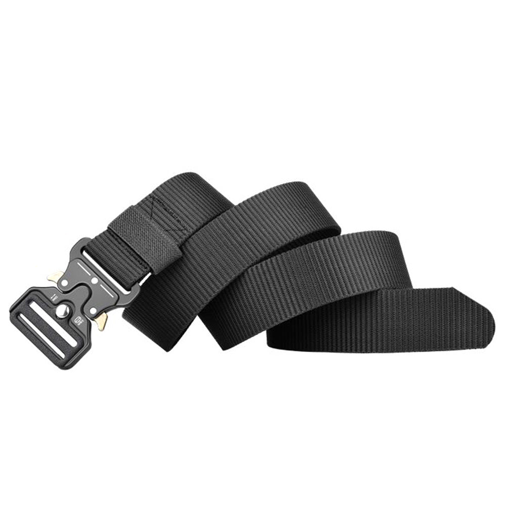 Nylon Tactical Belt Quick-Release for Outdoor Work Daily-Black
