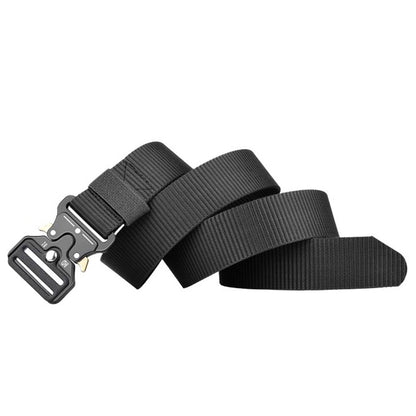 Nylon Tactical Belt Quick-Release for Outdoor Work Daily-Black