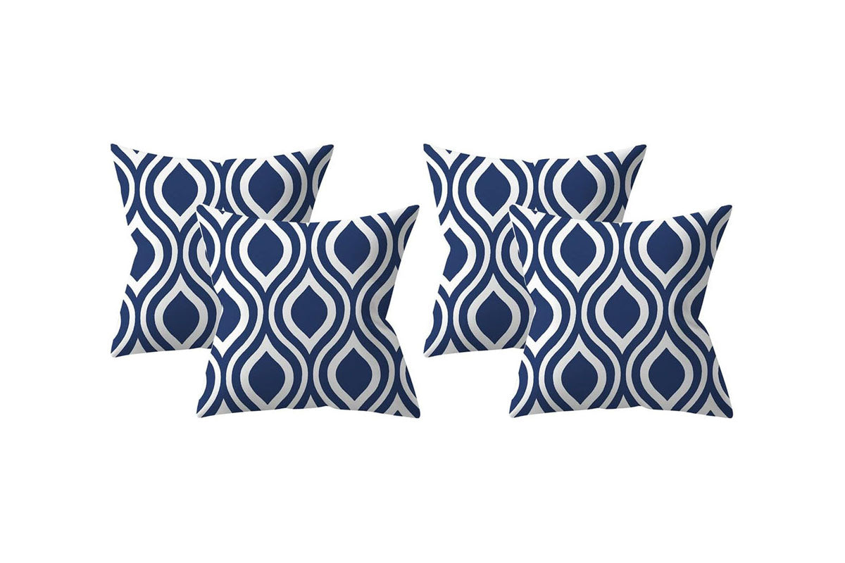 4Pcs 45X45CM Linen Geometric Throw Pillow Cushion Cover ST3
