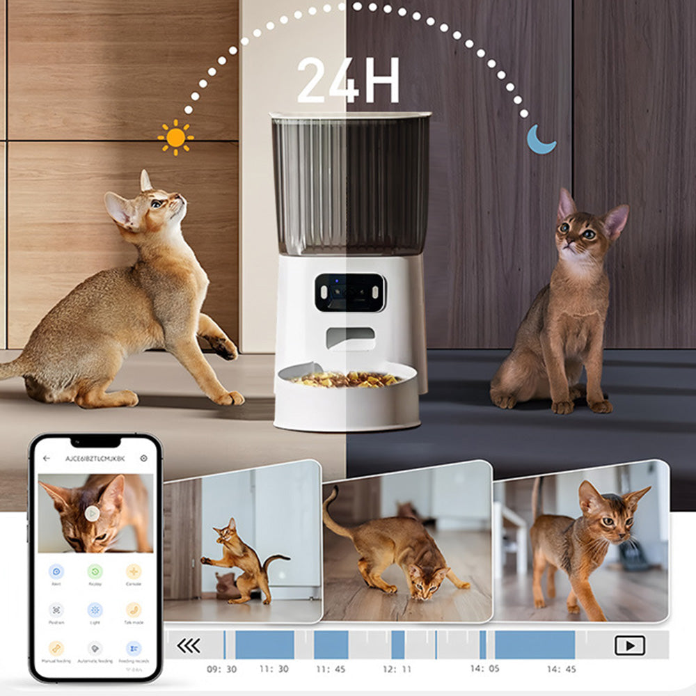5L Smart Pet Feeder with Camera & Dual-Band WiFi ââ‚?Automatic Dispenser
