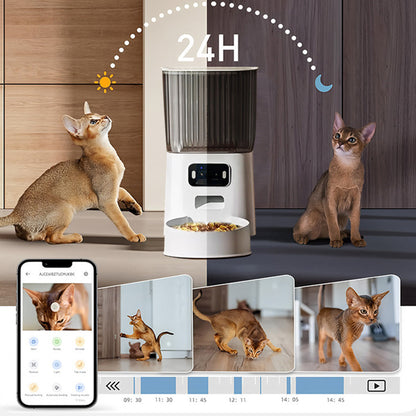 5L Smart Pet Feeder with Camera & Dual-Band WiFi ââ‚?Automatic Dispenser