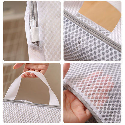 4 Pack 3D Polyester Mesh Laundry Bags with Handles
