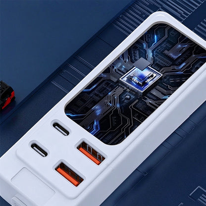 12 Port Hub Docking Station 66W Fast Charging Desktop Hub
